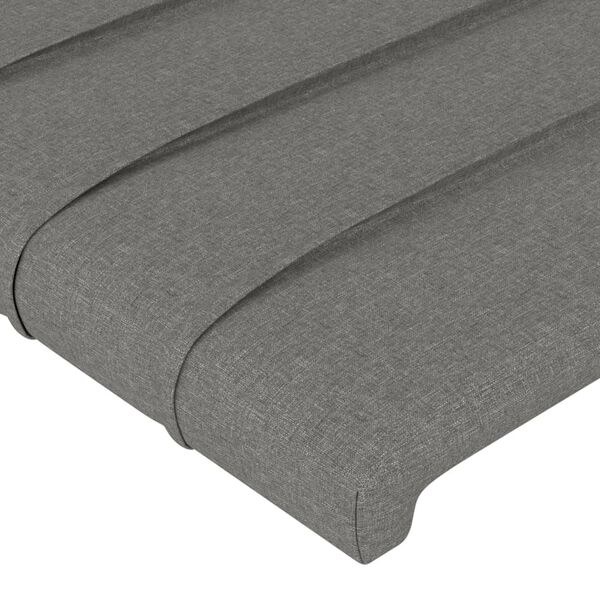 vidaXL Testiere 2 pz Grigio Scuro 100x5x78/88 cm in Tessuto