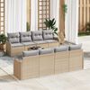 vidaXL Set Divano da Giardino Beige 55 x 55 x 37 cm polyrattan