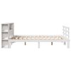 vidaXL Letto Libreria senza Materasso Bianco 135x190 cm Legno di Pino