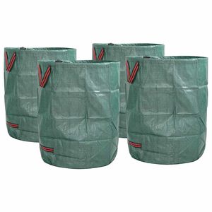 vidaXL Sacchi per Rifiuti da Giardino 4 pz 300 l Verde Polipropilene