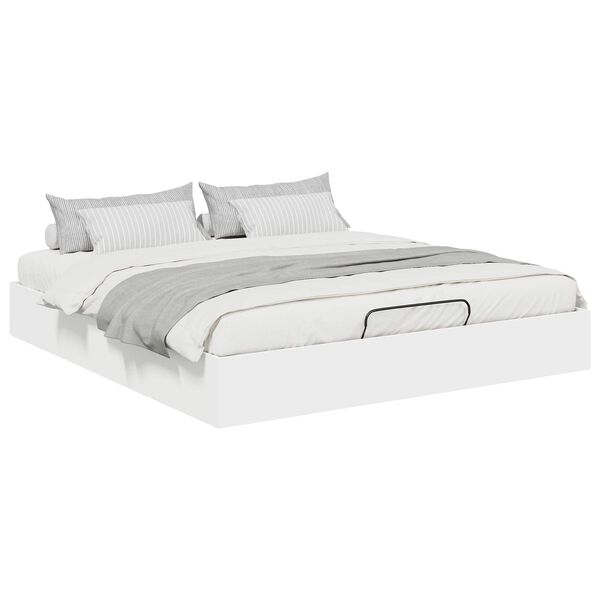 vidaXL Letto ottomano Bianco 193 x 120 x 25 cm Truciolare
