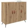 vidaXL Credenza Rovere artigianale 89,5 x 34 x 80 cm Legno multistrato