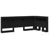 vidaXL Testata contenitore Rovere Nero 75 cm Legno multistrato