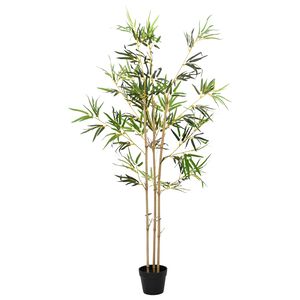 vidaXL Albero di Bamb&ugrave; Verde 55 x 16 x 150 cm Tessuto e Bamb&ugrave;