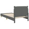 vidaXL Struttura letto bambini con testata Grigio scuro 80 x 200 cm