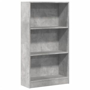 vidaXL Libreria Grigio Cemento 60x24x109 cm in Truciolato