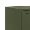 vidaXL Credenza Verde Oliva 100,5x39x72 cm in Acciaio