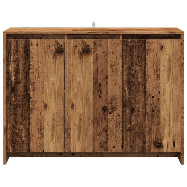 vidaXL Credenza Legno Antico 102x35x55 cm in Truciolato