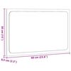 vidaXL Specchio da Bagno con Luci LED Rovere Artigianale 60x8,5x38 cm