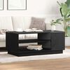 vidaXL Tavolino da salotto Rovere Nero 102 x 55 x 43 cm