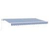 vidaXL Tenda retrattile Blu 400 x 200 cm Tessuto