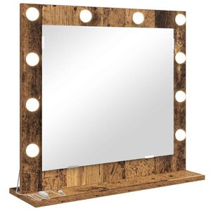 vidaXL Specchio da Vanit&agrave; Rettangolare Legno vecchio 60 x 55 x 18 cm