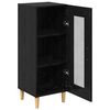 vidaXL Credenza Rovere Nero 34.5 x 32.5 x 90 cm Legno multistrato