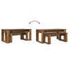 vidaXL Set di Tavolini da Caff&egrave; 2 pcs Legno vecchio Legno multistrato