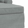 vidaXL Chaise Longe con Gonna Grigio chiaro 91 x 157 x 91 cm Tessuto