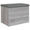 vidaXL Panca Portaoggetti Grigio Sonoma 62x42x45 cm Legno Multistrato