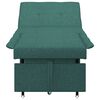 vidaXL Divano letto Verde scuro 194 x 67 x 37 cm Tessuto