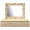 vidaXL Tavolo da Trucco Marrone 83 x 40 x 70 cm Legno multistrato