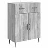 vidaXL Credenza Grigio Sonoma 66 x 34,5 x 89,5 cm Legno ingegnerizzato
