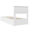 vidaXL Struttura del letto Bianco 90 x 190 cm Legno multistrato