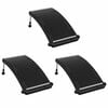 vidaXL Pannelli Solari Termici Curvi per Piscina 3 pz 110x65 cm