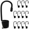 vidaXL Ganci 12 pz Nero 4 mm x 5 cm Acciaio