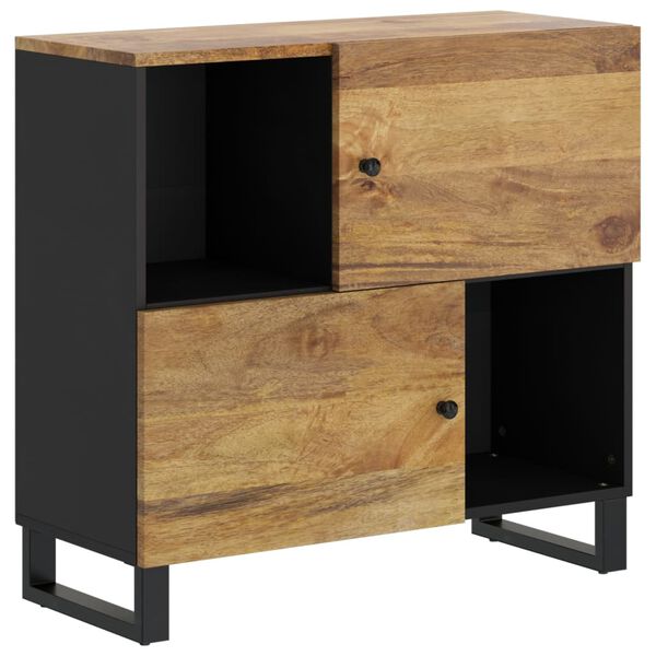 vidaXL Credenza con 2 Ante 80x33x75 cm in Legno Massello di Mango