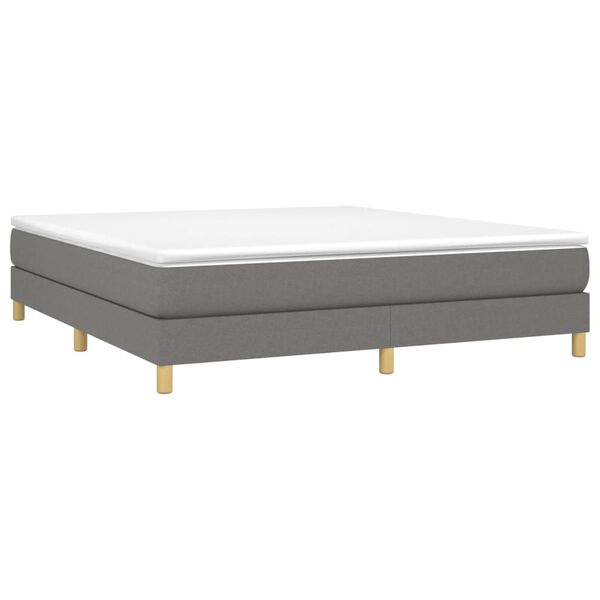 vidaXL Struttura Letto a Rete a Molle Grigio Scuro 160x200 cm Tessuto