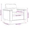 vidaXL Poltrona Tortora 60 cm in Microfibra