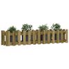 vidaXL Fioriera da Giardino Recinzione 150x30x30cm Pino Impregnato