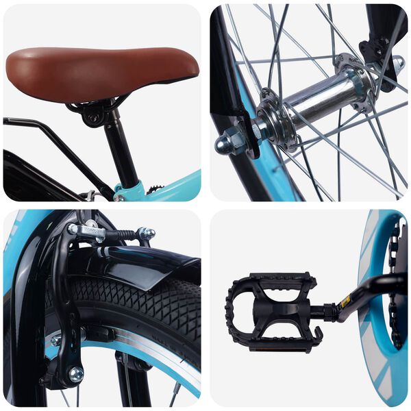 vidaXL Bicicletta per Bambini 18 Pollici per bambini dai 5 ai 7 anni