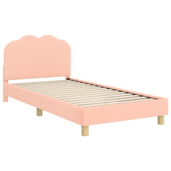 vidaXL Struttura letto bambini con testata Rosa 80 x 200 cm
