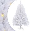 vidaXL Albero di Natale artificiale 150 LED PVC e Acciaio Bianco