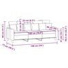 vidaXL Divano a 3 Posti Tortora 180 cm in Tessuto