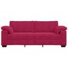 vidaXL Divano a 3 Posti Rosso Vino 220x77x82 cm in Velluto