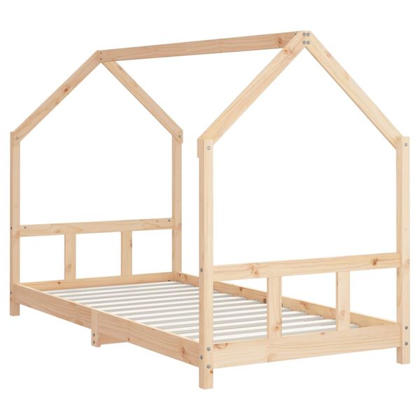 vidaXL Giroletto per Bambini 90x190 cm in Legno Massello di Pino