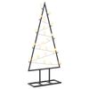 vidaXL Albero di Natale in metallo KUOPIO 60 cm Bianco caldo Acciaio