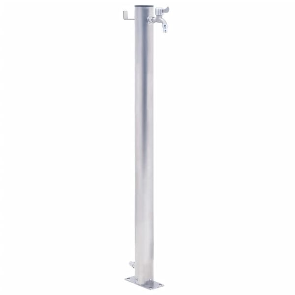 vidaXL Colonna d'Acqua da Giardino 100 cm Acciaio Inox Rotonda