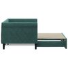 vidaXL Divano Letto con Letto Estraibile Verde Scuro 80x200cm Velluto