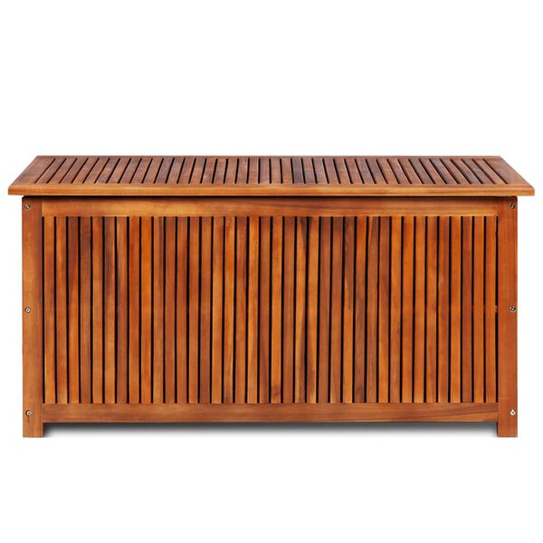vidaXL Baule da Giardino 117x50x58 cm in Massello di Acacia