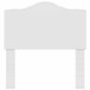 vidaXL Testiera con testiera Bianco 75 cm Legno multistrato