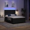 vidaXL Letto a Sorgente LED con materasso Nero 140 x 200 cm Velluto