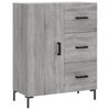 vidaXL Credenza Grigio Sonoma 69,5x34x180 cm in Legno Multistrato