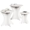 vidaXL Tavolino da salotto 3 pcs Bianco
