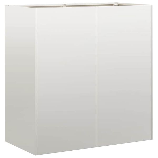 vidaXL Fioriera 80x40x80 cm in Acciaio Inox