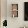 vidaXL Mobile Porta TV Grigio Cemento 30,5x30x60 cm Legno Multistrato