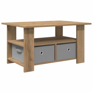 vidaXL Tavolino da salotto Rovere artigianale 77 x 55 x 42 cm