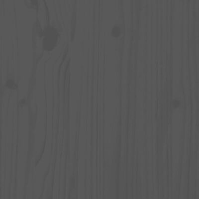 vidaXL Fioriera da Giardino Grigia 62x30x38 cm Legno Massello di Pino