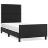vidaXL Giroletto con Testiera Nero 90x200 cm in Similpelle