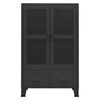 vidaXL Armadio Classificatore Industriale Nero 70x40x115 cm in Metallo